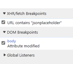 dom and xhr debugging